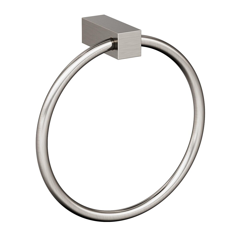 6 1/2" (165 mm) Length Towel Ring in Brushed Nickel