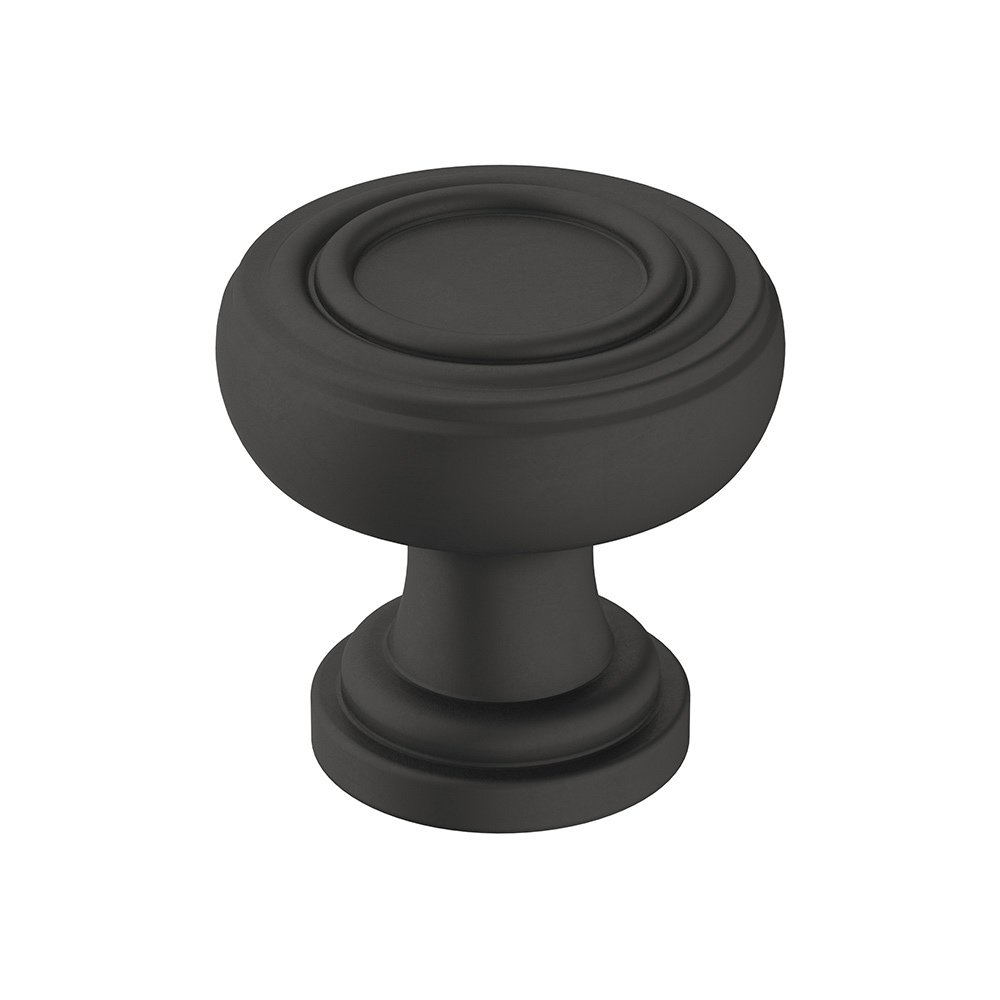 1 1/8" (29mm) Diameter Knob in Flat Black