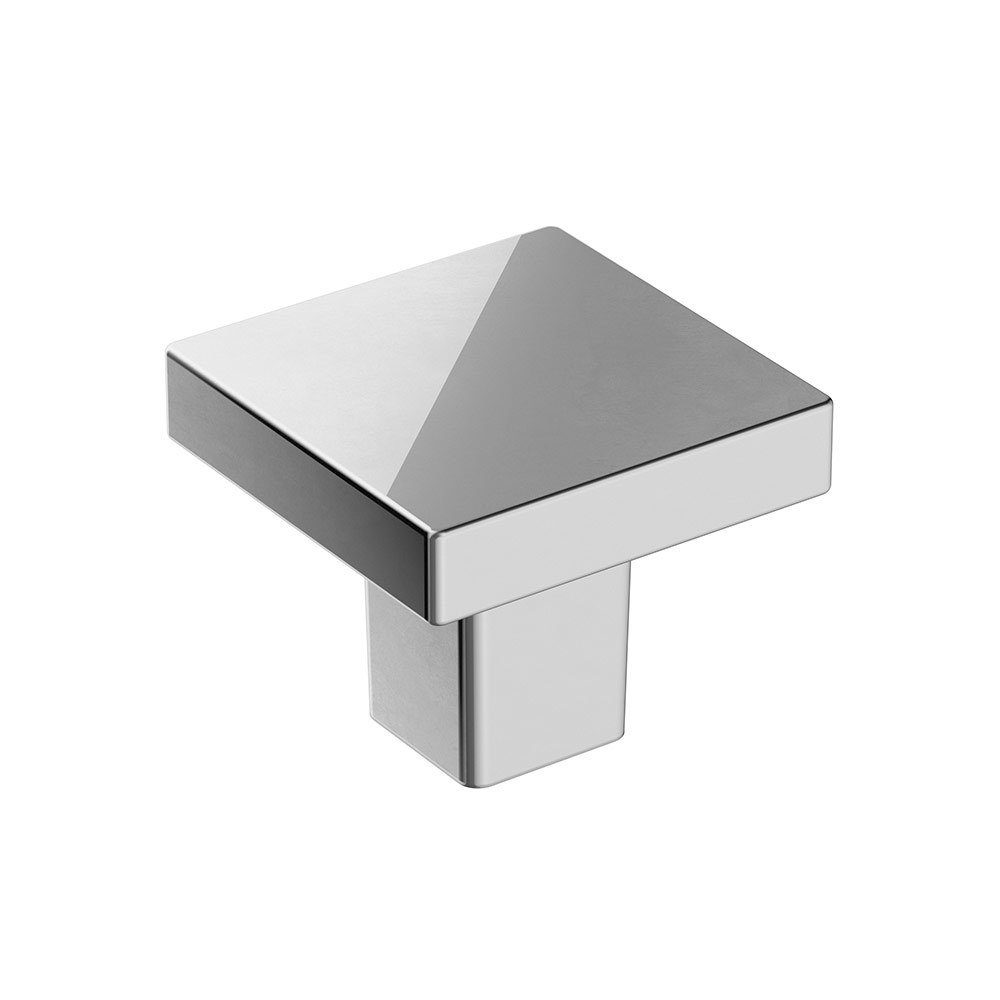 1 3/16" (30mm) Square Knob in Polished Chrome