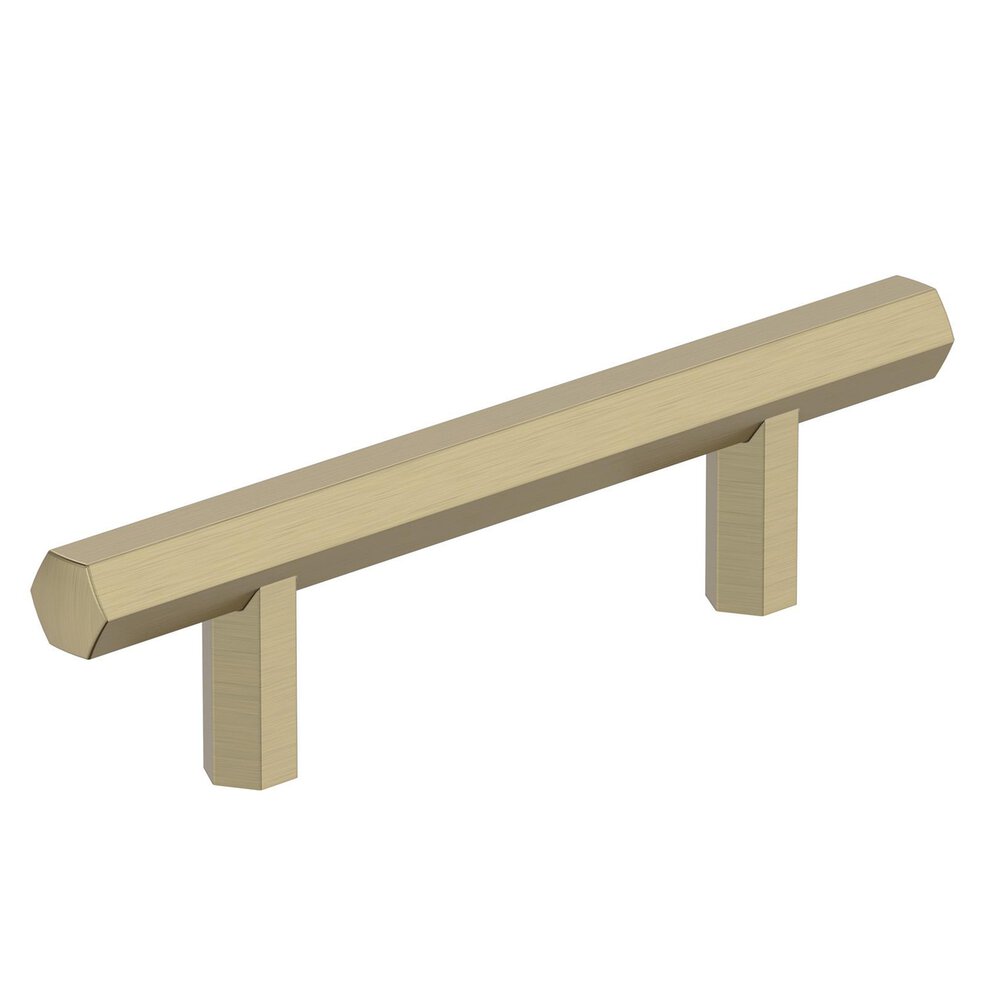 3" Centers Caliber Cabinet Pull In Golden Champagne