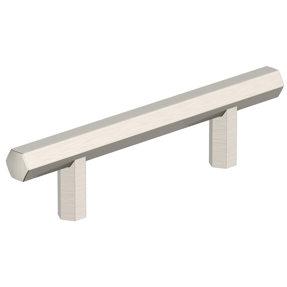 3" Centers Caliber Cabinet Pull In Satin Nickel