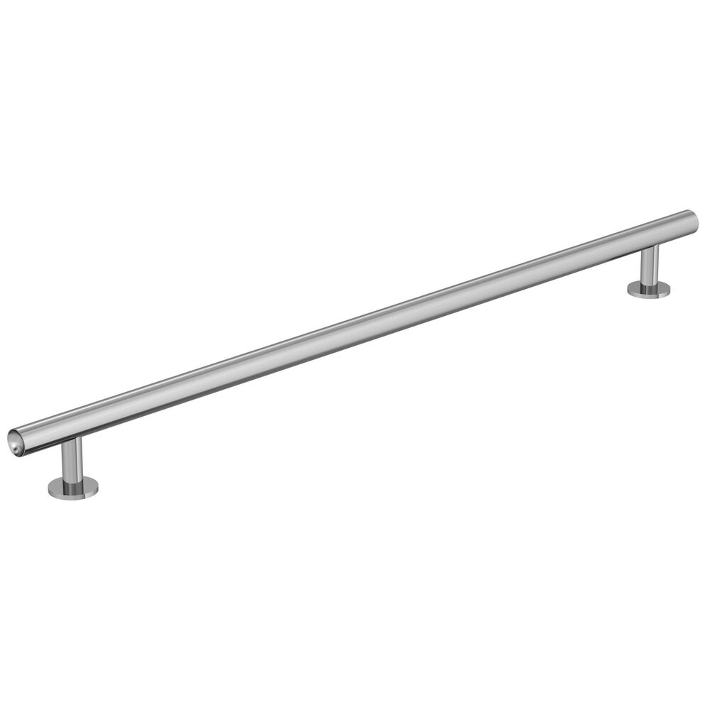 12 5/8" Centers Radius Cabinet Pull In Polished Chrome