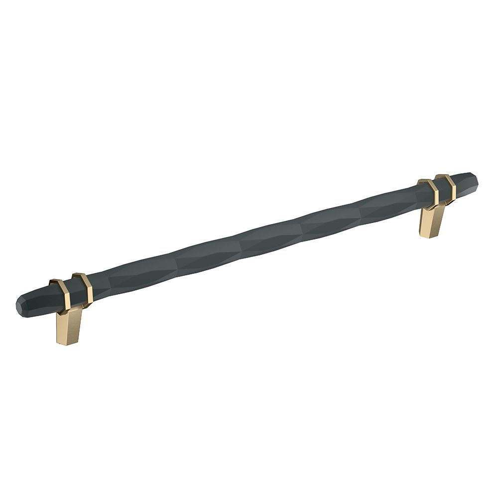 10" (256 mm) Centers Pull in Black Bronze And Golden Champagne