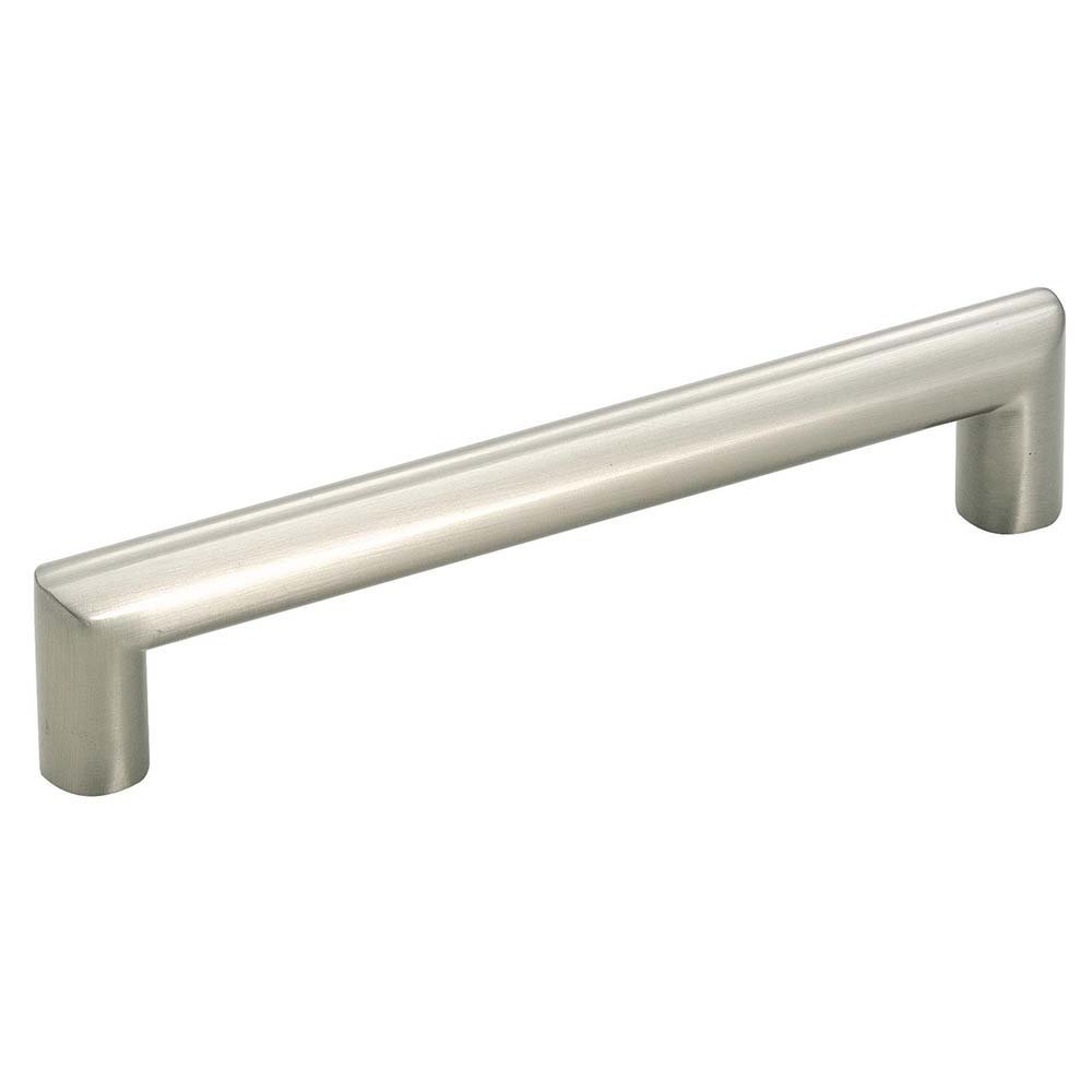 Satin Nickel Bar Pull W/Indent 128mm Centers