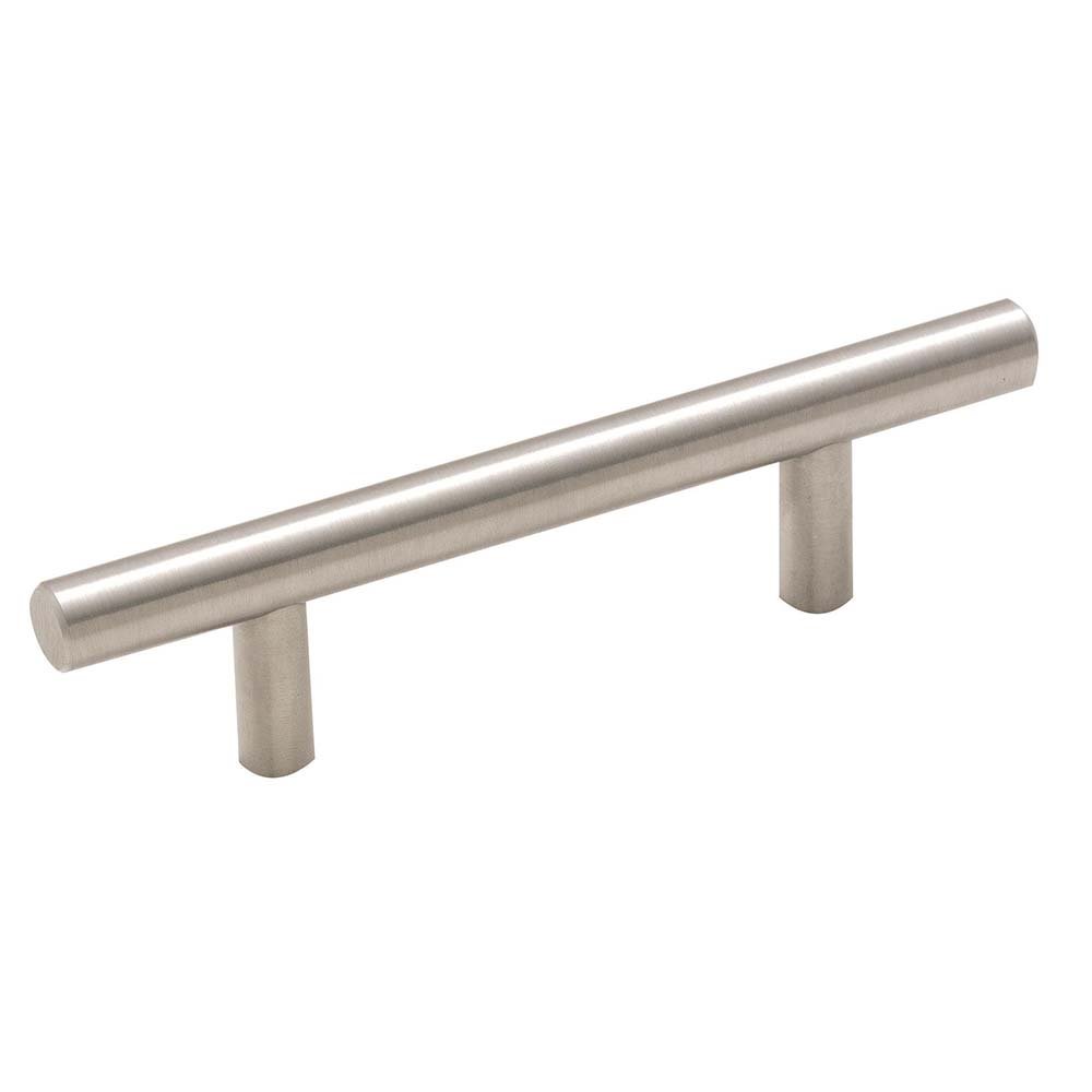 Brushed Stainless Steel Bar Pull 3" Centers
