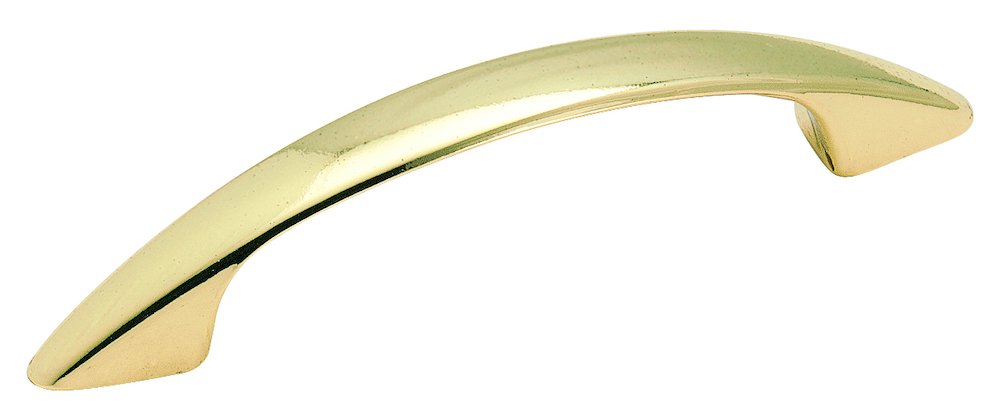 Zinc Die Cast Polished Brass Finish 3" (76mm) Centers Pull
