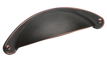 Oil Rubbed Bronze Cup Pull 2 1/2" Centers