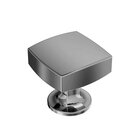 1-1/4 in (32 mm) Length Square Cabinet Knob in Polished Chrome