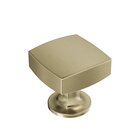 1-1/4 in (32 mm) Length Square Cabinet Knob in Golden Champagne