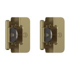 1/2" (13 mm) Overlay Double Demountable Cabinet Hinge (Pair) in Golden Champagne