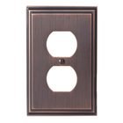Single Outlet Wallplate in Oil Rubbed Bronze