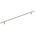 12 5/8" Centers Carbon Steel Bar Pull in Sterling Nickel
