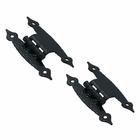 Colonial Non Self-Closing 3/8" Offset "H" Hinge (Pair) in Colonial Black