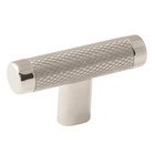 2 5/8" Knob in Polished Nickel and Stainless Steel