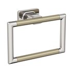 5 1/4" (133 mm) Length Towel Ring in Polished Nickel and Golden Champagne