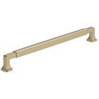 10 1/16" Centers Stature Cabinet Pull In Golden Champagne