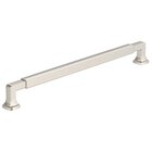 10 1/16" Centers Stature Cabinet Pull In Satin Nickel