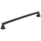 12 5/8" Centers Mulholland Cabinet Pull In Black Bronze