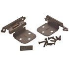 Self Closing Face Mount Overlay Variable Hinge (Pair) in Oil Rubbed Bronze